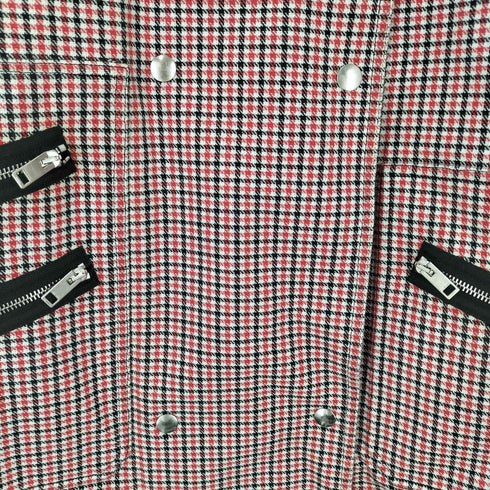 ディーゼル DIESEL コーティングリバーシブルチェックブルゾン Reversible Houndstooth G-KALIN Double Breasted Coat メンズ JPN:L