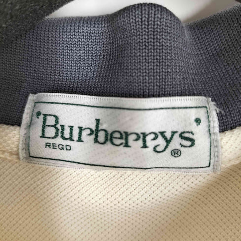 バーバリーズ BURBERRYS 日本製 ホースロゴ刺繍ワンポケットL/Sポロシャツ メンズ