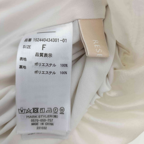 リゼクシー RESEXXY 24SS クロップド オフショル トップス レディース FREE
