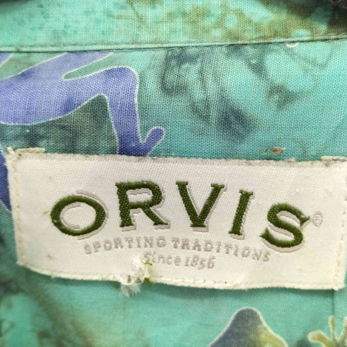 オービス ORVIS 90S 総柄 S/S 開襟シャツ メンズ