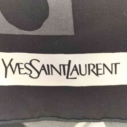 イヴサンローラン Yves Saint Laurent ドット柄 シルク スカーフ レディース