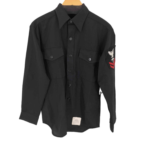 ユーエスネイビー U.S.NAVY 80s 87年会計 CPOユーティリティシャツ メンズ 15 2/1 ×32