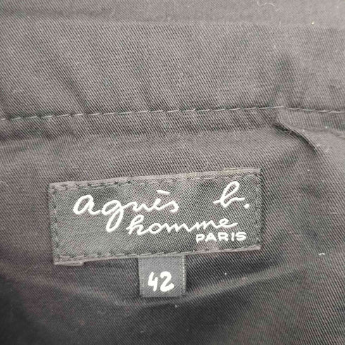 アニエスベーオム Agnes b.homme チェック柄センタープレススラックスパンツ メンズ 42