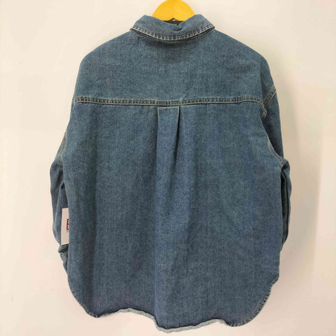 L/S 金ボタン デニムシャツ レディース