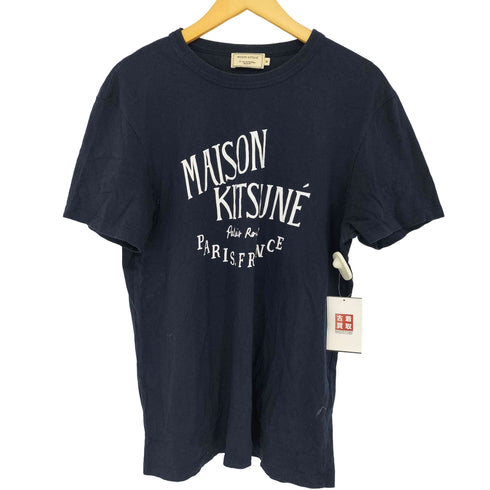 メゾンキツネ MAISON KITSUNE ロゴプリントTシャツ メンズ JPN:M