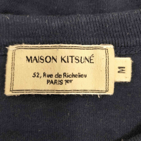 メゾンキツネ MAISON KITSUNE ロゴプリントTシャツ メンズ JPN:M