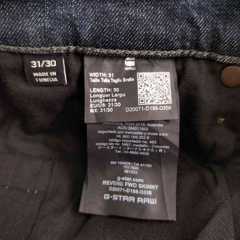 ジースターロー G-STAR RAW Revend FWD Skinny Jeans メンズ 31×30