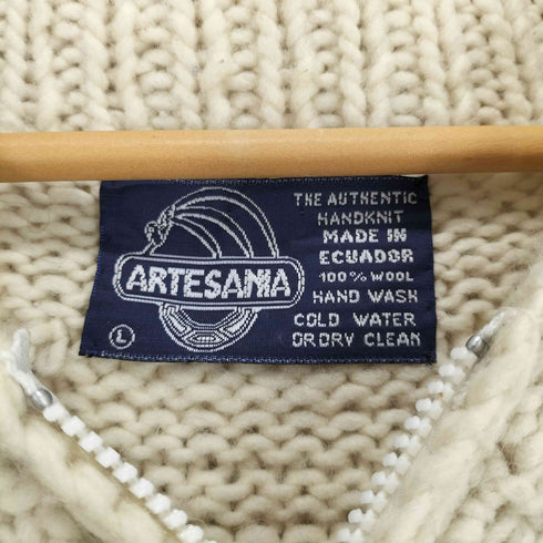 アルテサニア artesania ハンドニットカーディガン メンズ JPN:L