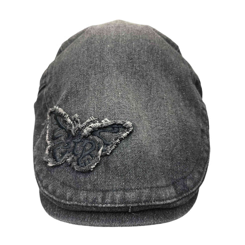 エックスガール X-girl 25SS BUTTERFLY PATCH HUNTING CAP バタフライ パッチ ハンチング キャップ レディース ONE SIZE