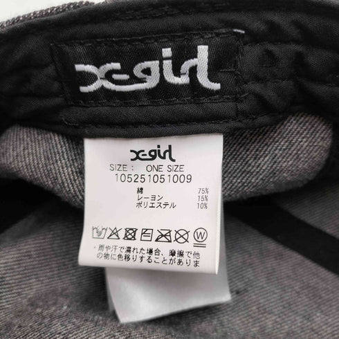 エックスガール X-girl 25SS BUTTERFLY PATCH HUNTING CAP バタフライ パッチ ハンチング キャップ レディース ONE SIZE