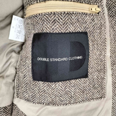 ダブルスタンダードクロージング DOUBLE STANDARD CLOTHING ヘリンボーンダウンベスト メンズ