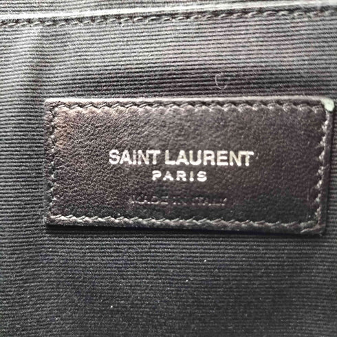 サンローランパリ SAINT LAURENT PARIS エンボスロゴ レザークラッチバッグ レディース