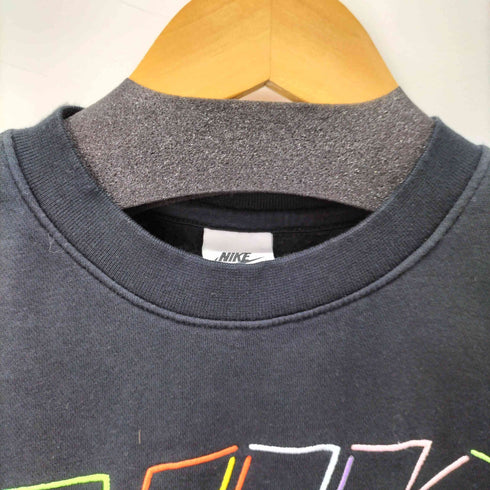 ナイキ NIKE フロントロゴ刺繍 クルーネックスウェット レディース import:M