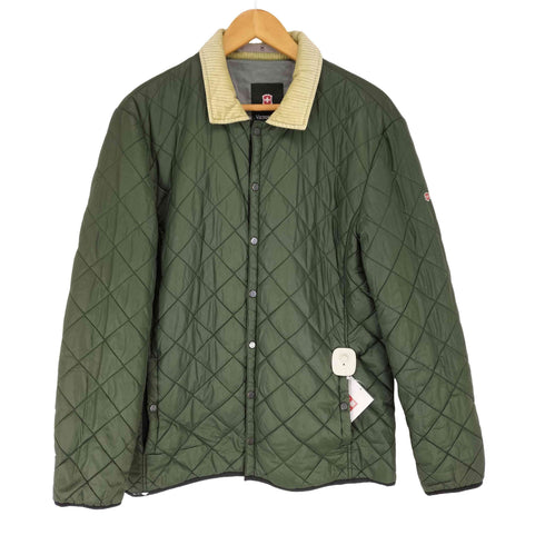 ビクトリノックス VICTORINOX 襟コーデュロイキルティングブルゾン メンズ m