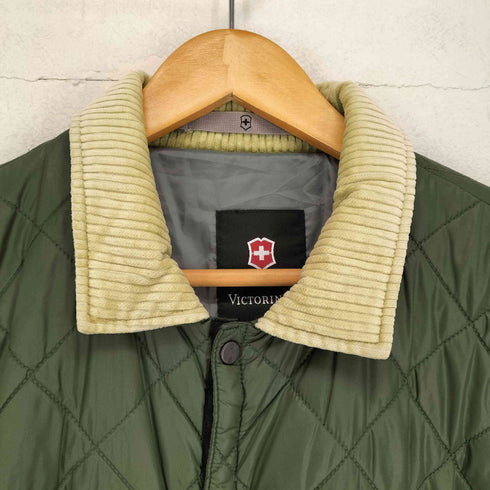 ビクトリノックス VICTORINOX 襟コーデュロイキルティングブルゾン メンズ m