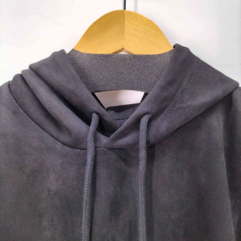 ワイスリー Y-3 24-25AW SUEDE HOODIE GY LOGO メンズ JPN:XL