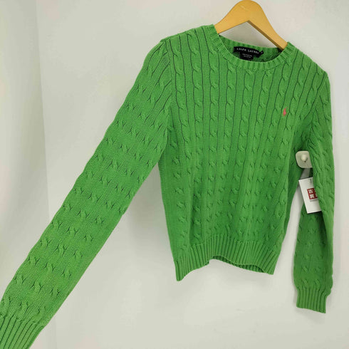 ラルフローレン RALPH LAUREN ポニー刺繍 プルオーバーケーブルニット レディース JPN:M