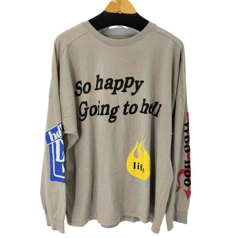 ダンケシェーン Danke Schon ボックスシルエット プリント L/S Tシャツ メンズ FREE