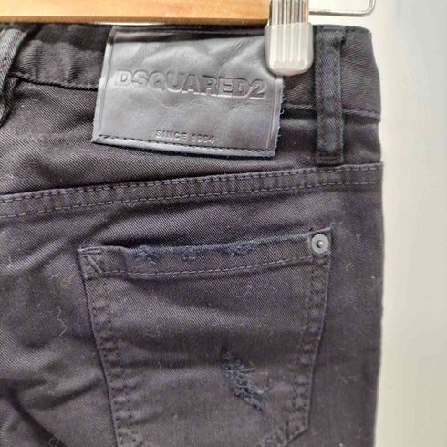 ディースクエアード DSQUARED2 ダメージ加工スキニーデニムパンツ レディース EUR:34
