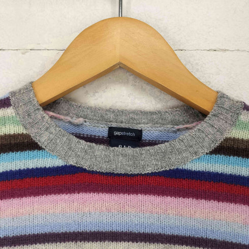 ギャップ Gap 00S Y2K マルチカラーボーダーニット レディース S