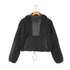 ザラ ZARA Fleece Half Snap Long Sleeve Cropped Jacket レディース import:M