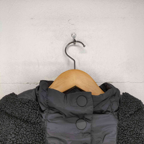 ザラ ZARA Fleece Half Snap Long Sleeve Cropped Jacket レディース import:M