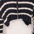 ザラ ZARA ストライプ クロップド ニット カーディガン レディース import:S