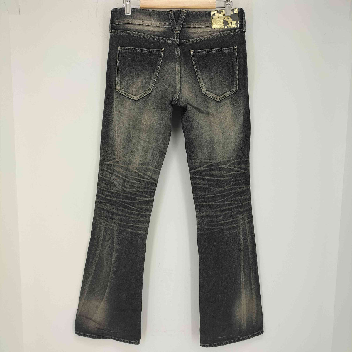 00s archive vanquish gold ブーツカットデニムパンツ 00s archive vanquish gold ブーツカットデニムパンツ