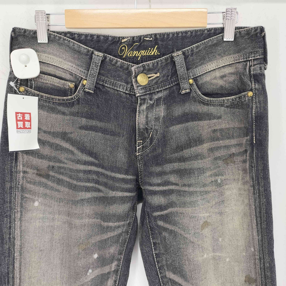 00s archive vanquish gold ブーツカットデニムパンツ 00s archive vanquish gold ブーツカットデニムパンツ