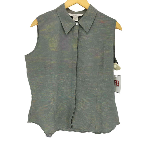 SILK ESSENTIALS カラフルノースリーブシャツ レディース import:L