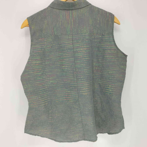 SILK ESSENTIALS カラフルノースリーブシャツ レディース import:L