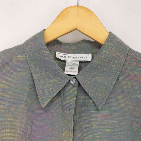 SILK ESSENTIALS カラフルノースリーブシャツ レディース import:L