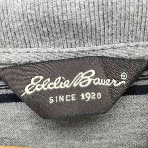 エディーバウアー Eddie Bauer 00S ボーダー鹿の子ポロシャツ メンズ import:XL