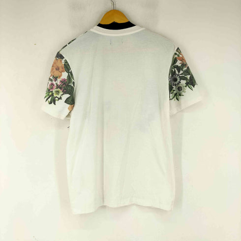 ザラ ZARA フロントスカルデザインボタニカル柄 S/S Tシャツ メンズ import:S