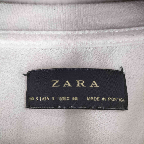ザラ ZARA フロントスカルデザインボタニカル柄 S/S Tシャツ メンズ import:S