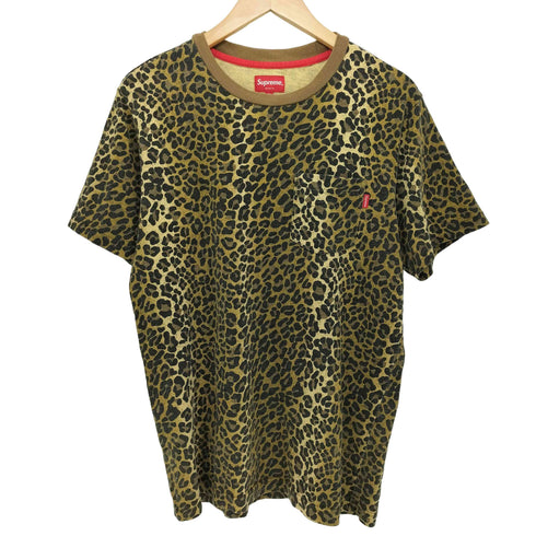 シュプリーム Supreme 15SS Leopard Pocke Tee レオパード ポケットTシャツ メンズ import:S