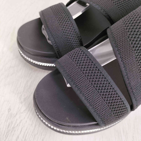 ヌーベルヴォーグリラックス noubel voug relax 25ss 厚底フラットソール バッグベルト ニットサンダル レディース JPN:M