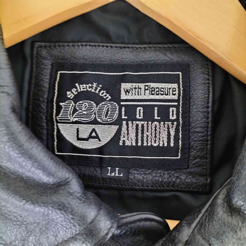 LOLO ANTHONY 90S カウレザー 3rd トラッカージャケット メンズ LL