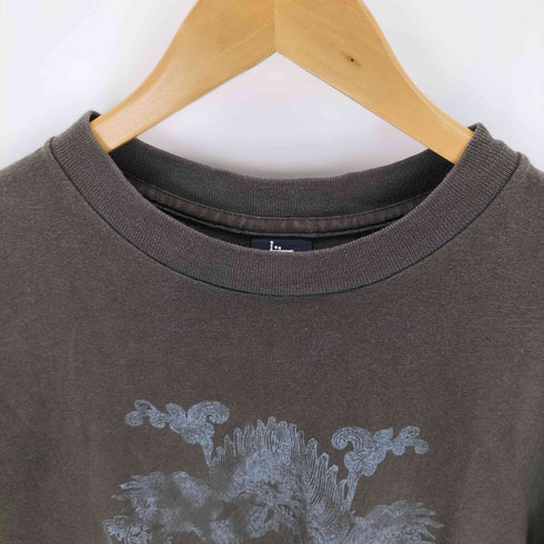 ステューシー Stussy 90s USA製 OLD 紺タグ プリントクルーネックTシャツ メンズ M