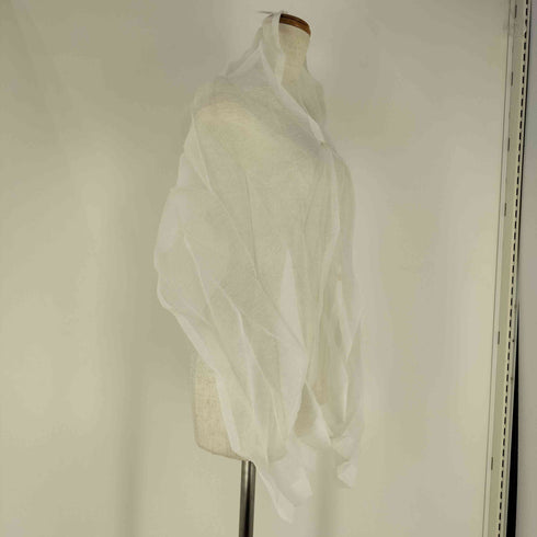 ミー イッセイミヤケ me ISSEY MIYAKE ボタン付き プリーツ ショール レディース