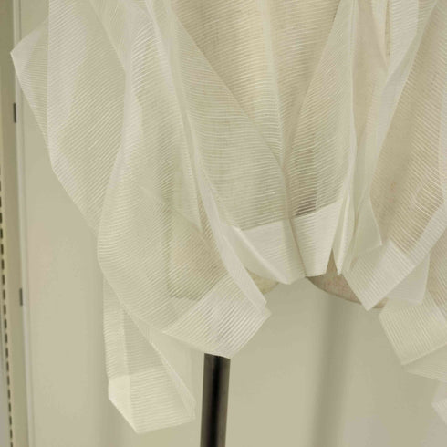 ミー イッセイミヤケ me ISSEY MIYAKE ボタン付き プリーツ ショール レディース