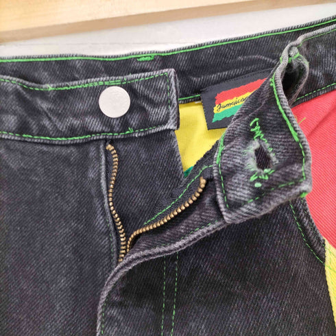 Jamaican Style ラスタカラー デニムパンツ メンズ 38