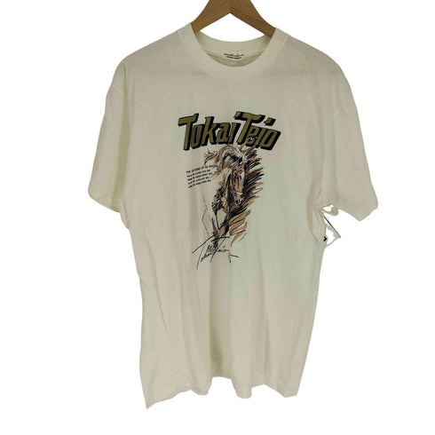 90S NORTHERN HORSE PARK G1 馬 プリント シングルステッチ S/S クルーネック Tシャツ メンズ