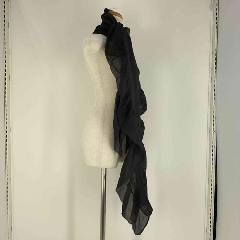 ミー イッセイミヤケ me ISSEY MIYAKE プリーツ 切替 フリル ストール レディース