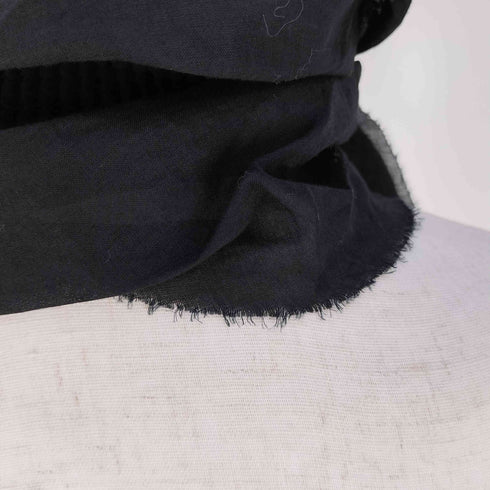 ミー イッセイミヤケ me ISSEY MIYAKE プリーツ 切替 フリル ストール レディース