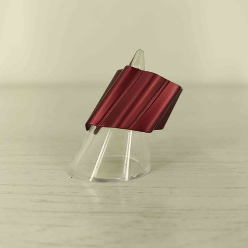 イッセイミヤケ ISSEY MIYAKE 変形 アルミニウム リング レディース 約11号