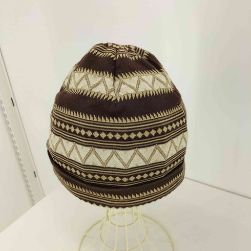 ホワイトマウンテニアリング WHITE MOUNTAINEERING TRIANGLE PATTERN JACQUARD JERSEY BEANIE メンズ