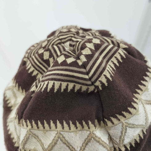 ホワイトマウンテニアリング WHITE MOUNTAINEERING TRIANGLE PATTERN JACQUARD JERSEY BEANIE メンズ