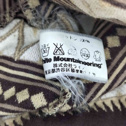 ホワイトマウンテニアリング WHITE MOUNTAINEERING TRIANGLE PATTERN JACQUARD JERSEY BEANIE メンズ