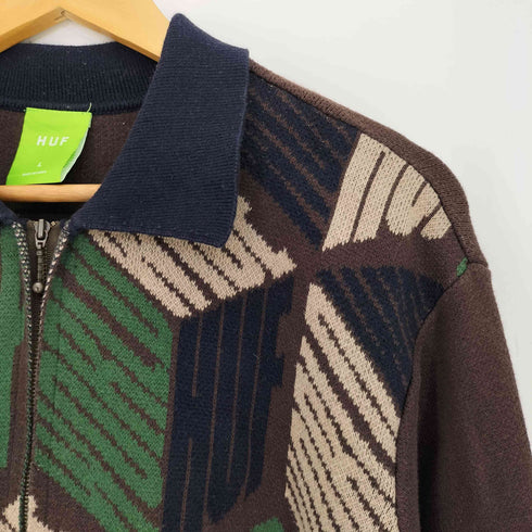 ハフ HUF DIMENSIONS ZIP SWEATER メンズ JPN:L